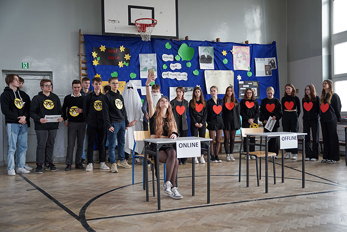 Klasa 2 c podczas swojego wystąpienia .